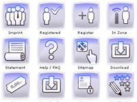 Icondesign, Vector Images, Vector Icons, Icons for Webdesign, Symbols for Websites, Icons Examples, Buttons Design