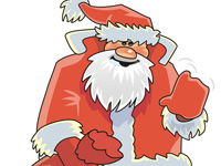 Santa Clause, Cartoon Character, New Year Item, Saint Nicholas, Father Christmas, Kris Kringle, Christmas, Vector Clipart, Images Example